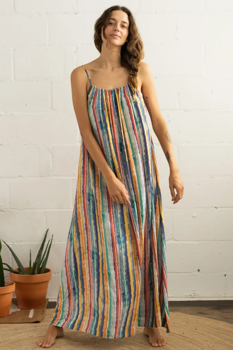 TWOTHIRDS TWOTHIRDS Damen vegan Kleid Sverdrup Waves