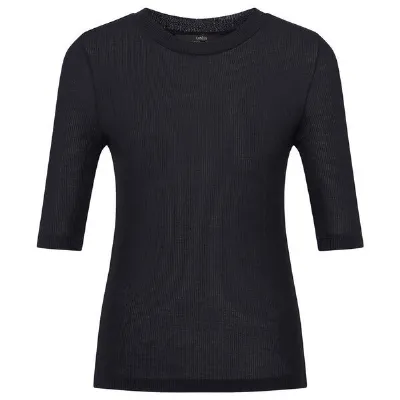 LANIUS LANIUS Halbarm-Stehkragenshirt