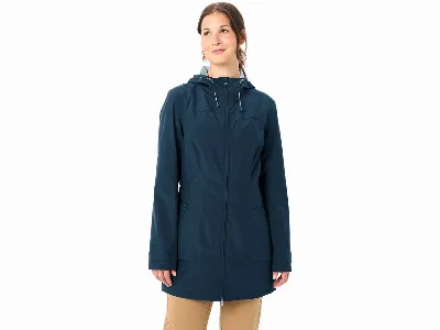 Vaude VAUDE Damen-Parka Skomer II mit 2 Fronttaschen, dark sea,
