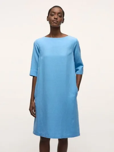 LANIUS LANIUS Etuikleid aus TENCEL mit Leinen