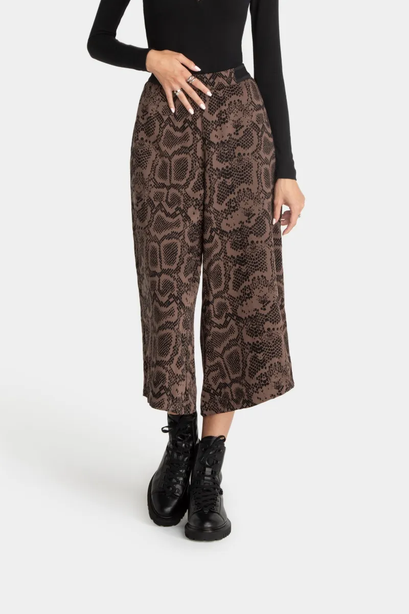 Lovjoi LOVJOI Damen vegan Culotte Tavira Brown Python