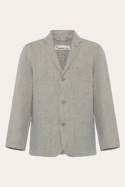 KnowledgeCotton Apparel KnowledgeCotton Apparel Herren vegan Blazer Leinen Twill Gefärbt
