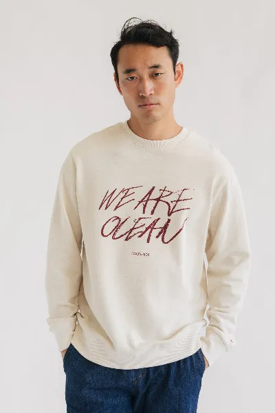 TWOTHIRDS TWOTHIRDS Herren vegan Sweatshirt Kendec Beige Melange