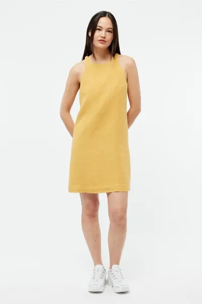 Givn Givn Damen vegan Kleid Yuna Faded Gold
