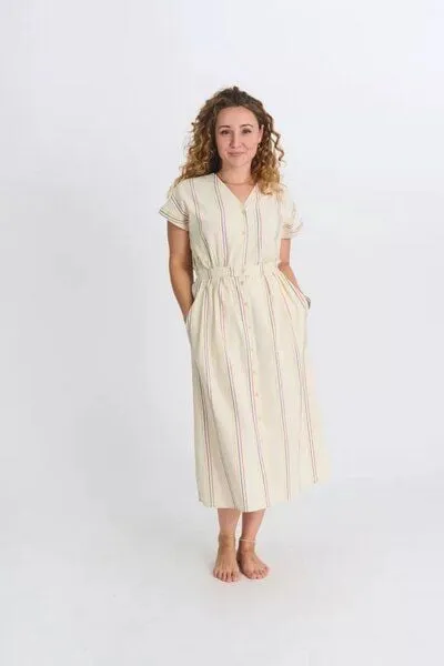 Zerum Zerum Midikleid mit Streifen Modell: Tanja