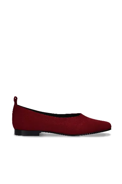 NAE NAE Damen vegan Ballerinas Melita Veganes Ã–ko-Leder Rot