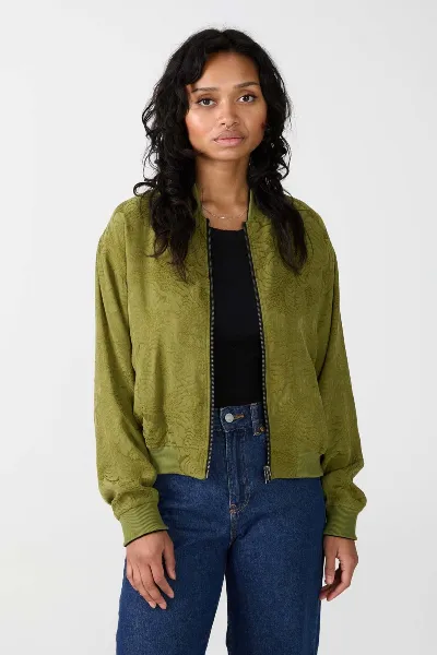 Yahmo Yahmo Damen vegan Jacke Bomber Reversible Lene Moos/
