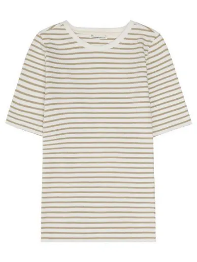 KnowledgeCotton Apparel KnowledgeCotton Apparel T-Shirt - Rib t-shirt - aus Bio-Baumwolle