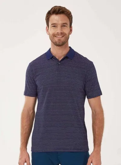 ORGANICATION ORGANICATION Poloshirt aus Bio-Baumwolle mit Ringelmuster