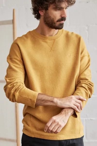 TWOTHIRDS TWOTHIRDS Herren vegan Sweatshirt Ziegler Gold