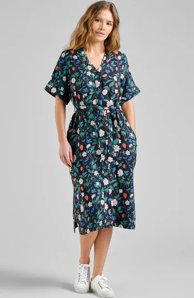 Dedicated DEDICATED Damen vegan Kleid Kallvik Strawberry Field