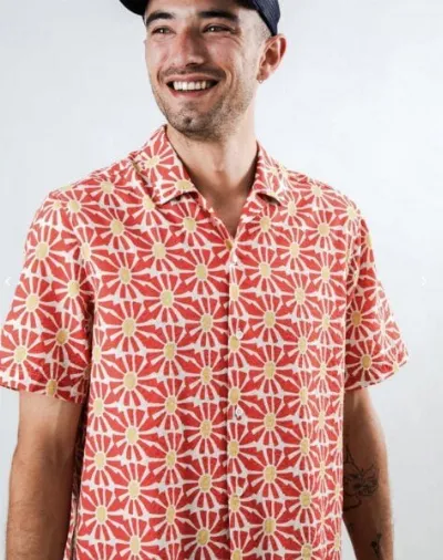 Brava Fabrics Brava Fabrics Marisol Aloha Shirt Red