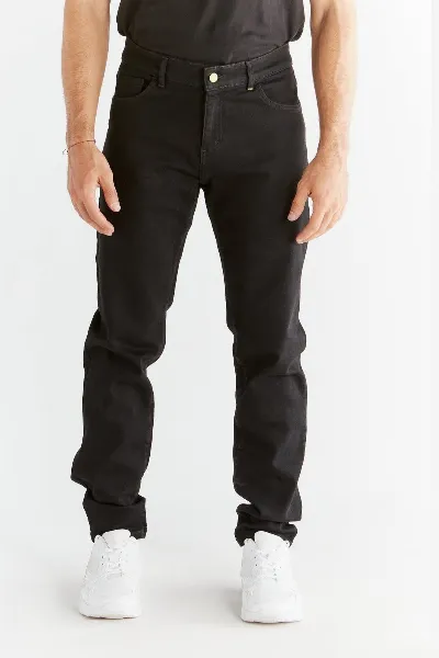 Evermind Evermind Herren vegan Jeans Stretch Slim Coal