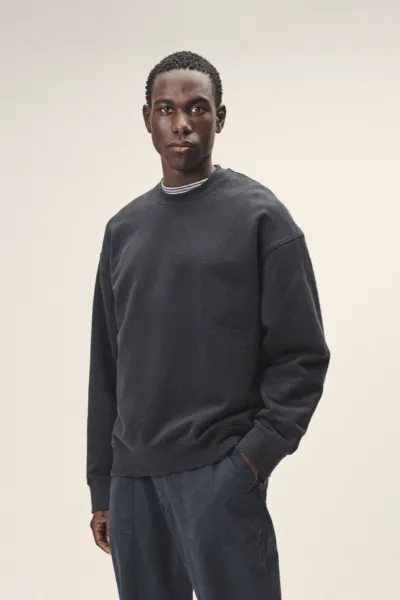 WOTE WOTE Herren vegan ÃœbergroÃŸes Sweatshirt Dunkelblau