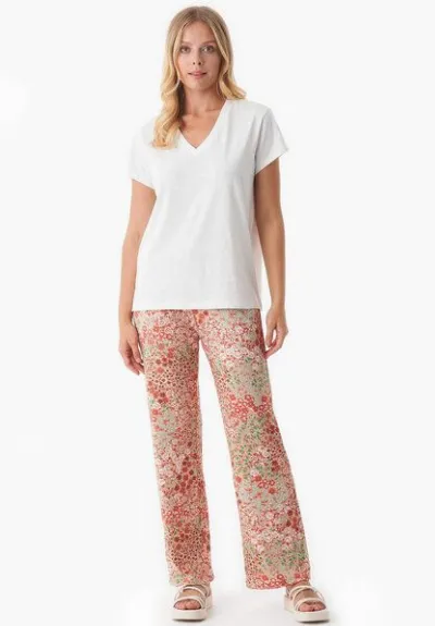 ORGANICATION ORGANICATION Jerseyhose aus LENZING ECOVERO mit Blumenmuster