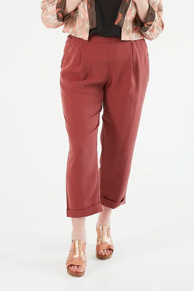 WiDDA WiDDA Damen vegan Hose Plissee Jupp
