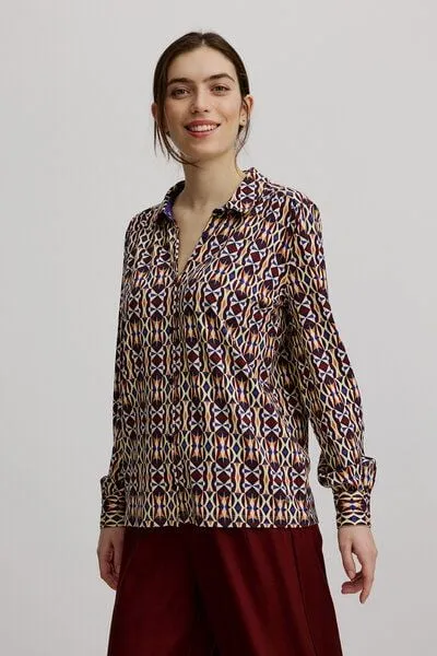 TRANQUILLO TRANQUILLO Bluse aus EcoVero Viskose (W25C151)