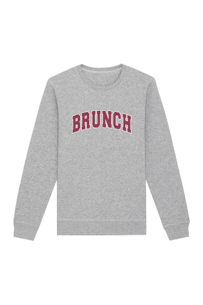 Oat Milk Club Oat Milk Club Damen vegan Sweatshirt Brunch Grau