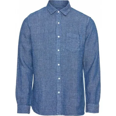 KnowledgeCotton Apparel KnowledgeCotton Apparel Hemd - ELDER LS small striped linen shirt