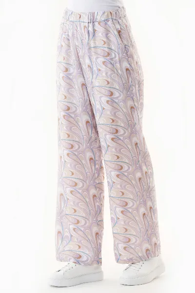 ORGANICATION ORGANICATION Damen vegan Hose Waves Lavendel