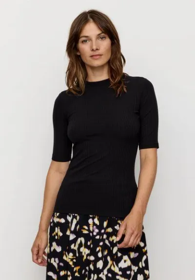 recolution Damen Rib Longsleeve aus Leinen und LENZING ECOVERO Viskose Mix - DANDELION - recolution