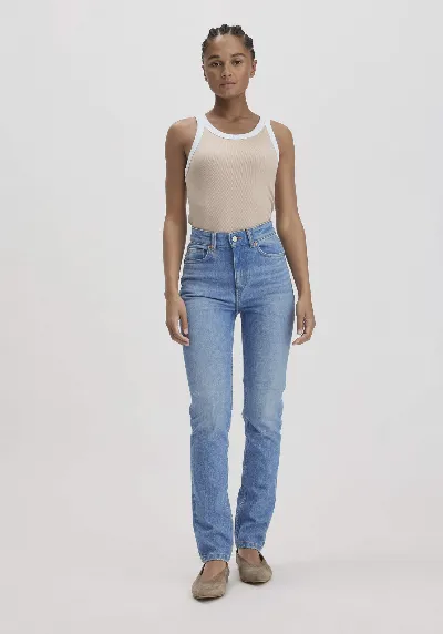 hessnatur hessnatur Damen Jeans LINN Slim High Rise aus Bio-Denim - blau