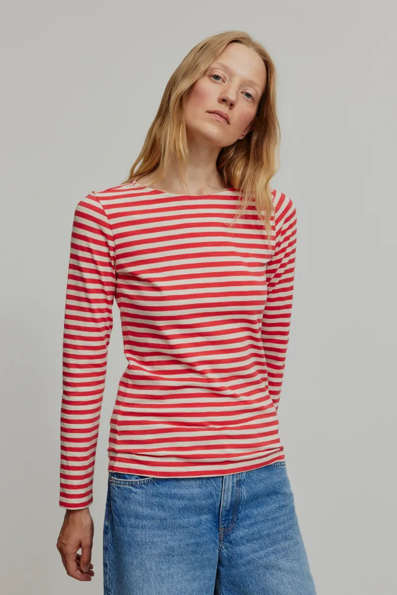 recolution Recolution Damen vegan Longsleeve Iris Streifen Mars