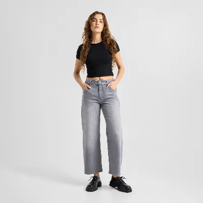 DAWN BLINK Wide Barrel Culotte Soft Denim