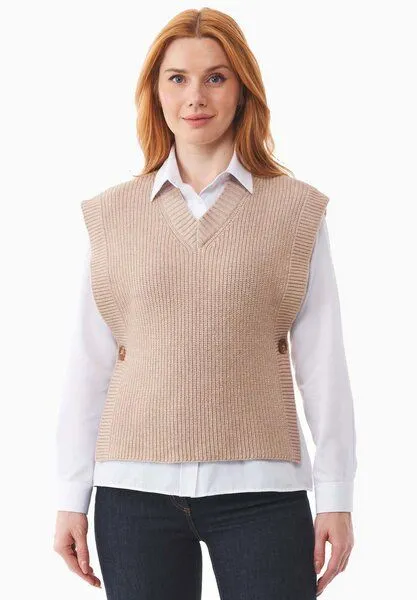 ORGANICATION ORGANICATION Ärmelloser Pullover aus Bio-Baumwolle Mix