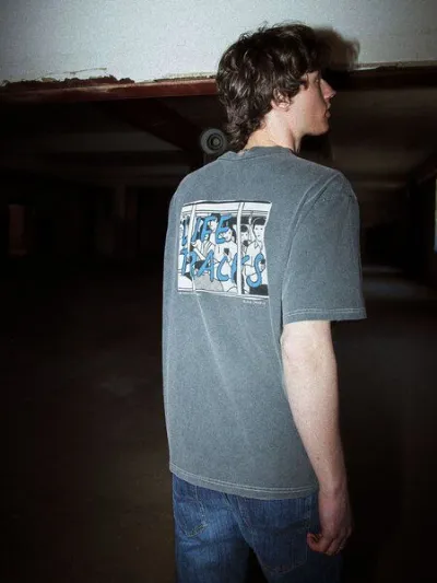 Nudie Jeans Nudie Jeans Koffe T-Shirt Life Tracks III