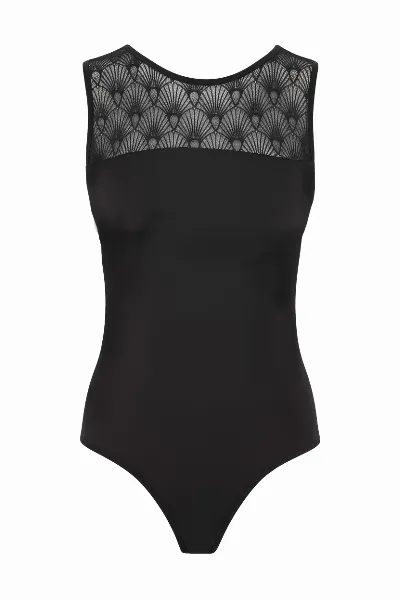 WiDDA WiDDA Damen vegan Bodysuit Aus Spitze