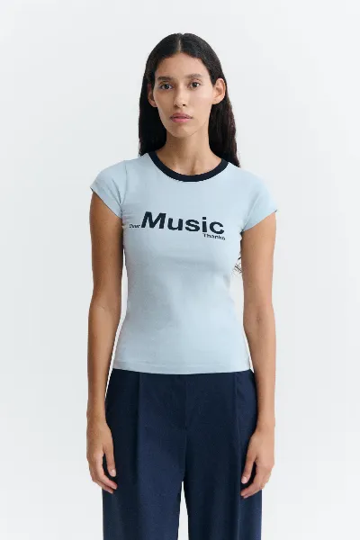 thinking mu Thinking MU Damen vegan T-Shirt Mirna Schmal Geschnitten Hell
