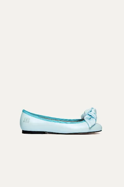 BIKKOU BIKKOU Damen vegan Ballerinas 9:30am Hearing In Court Blue Opalin