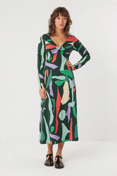 SKFK SKFK Damen vegan Kleid Irantzu Mehrfarbig