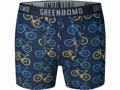 GreenBomb GREENBOMB Bio-Herren-Boxershort Bike Big 4, mix,