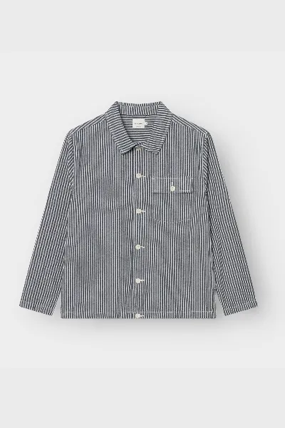 dedicated Jacke Kangos Work Stripe Blau