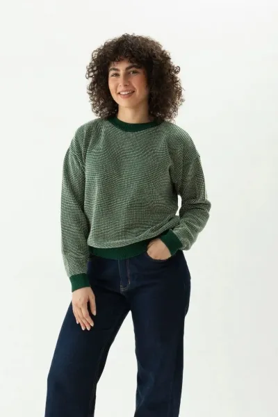 Clotsy Clotsy Damen vegan Pullover Selene Grün
