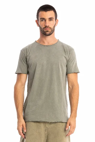 RAVENS VIEW IBIZA RAVENS VIEW IBIZA Herren vegan T-Shirt Round Wild Dust Olive