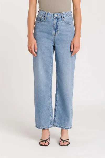 Kings Of Indigo Kings of Indigo Damen vegan Cropped Jeans Liora Cindy Washed