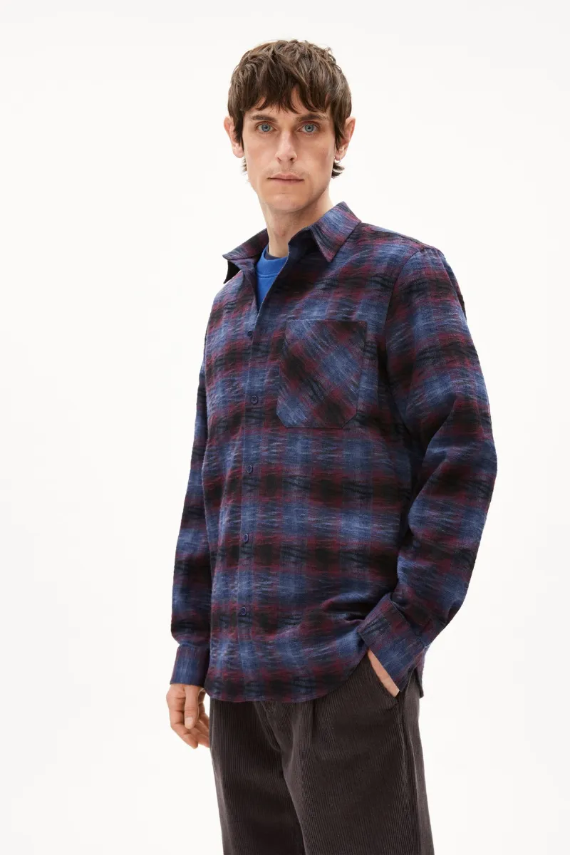ARMEDANGELS Hemd Faalin Longsleeve Rot