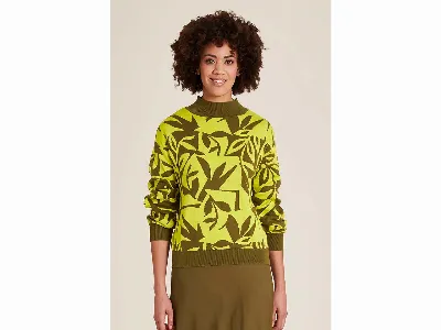 tranquillo tranquillo Bio-Damen-Pullover mit dezentem Rollkragen, primrose,