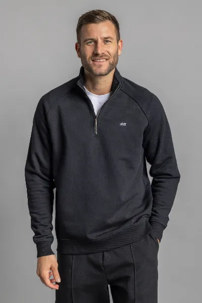 DIRTS DIRTS Herren vegan Pullover Quarter Zip Raglan