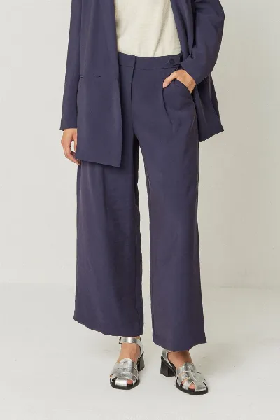 SKFK SKFK Damen vegan Hose Ilia Blau