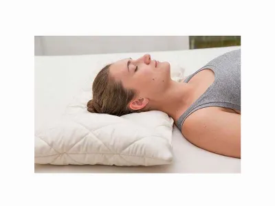 PROLANA Prolana ergonomisches Kopfkissen 40x60 cm 270g mit Latexfüllung, Satin