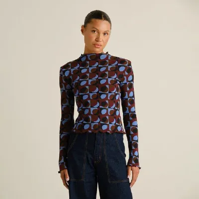 Dedicated DEDICATED Damen Ripptop Ryd Retro Geo
