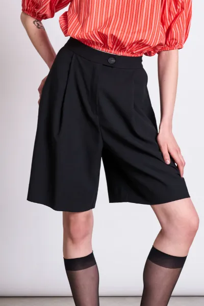 JAN N JUNE JAN 'N JUNE Damen vegan Shorts Wide Pleated Benito