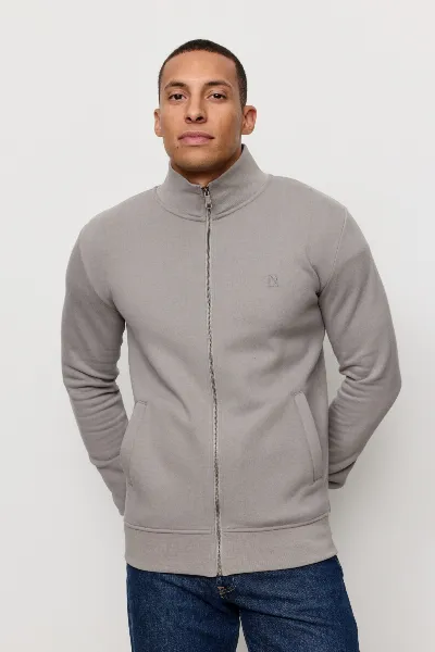 recolution Recolution Herren vegan Sweatjacke Camphor Greige