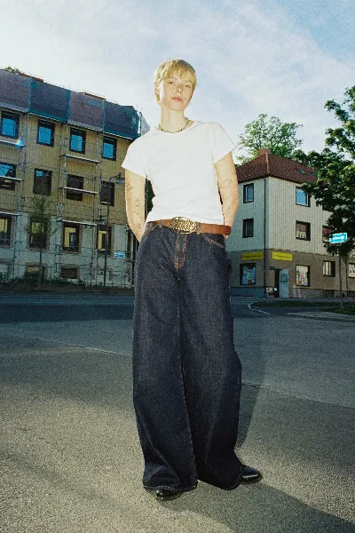 Nudie Jeans Jeans Sonic Sue One Wash Dunkelblau