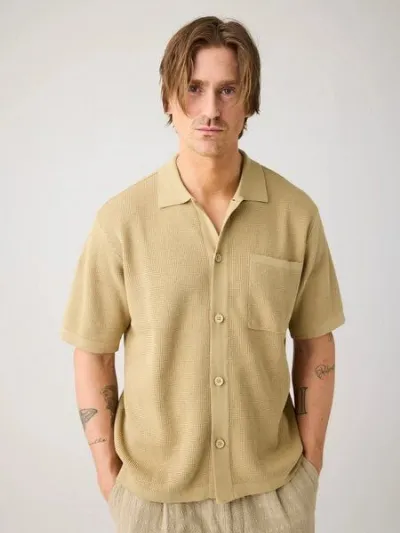 KnowledgeCotton Apparel KnowledgeCotton Apparel Regular Knit Shirt - aus Biobaumwolle
