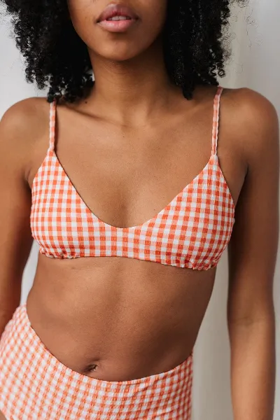 TWOTHIRDS TWOTHIRDS Damen vegan Bikinioberteil Gannet Top Vichy